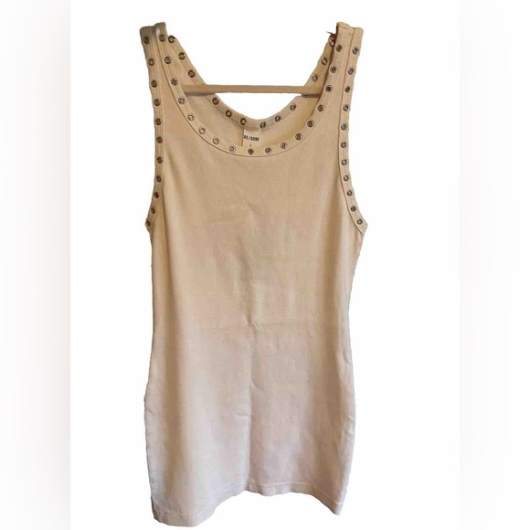 Re/Done x Hanes Eyelet Tank Dress size Small - Picture 4 of 8
